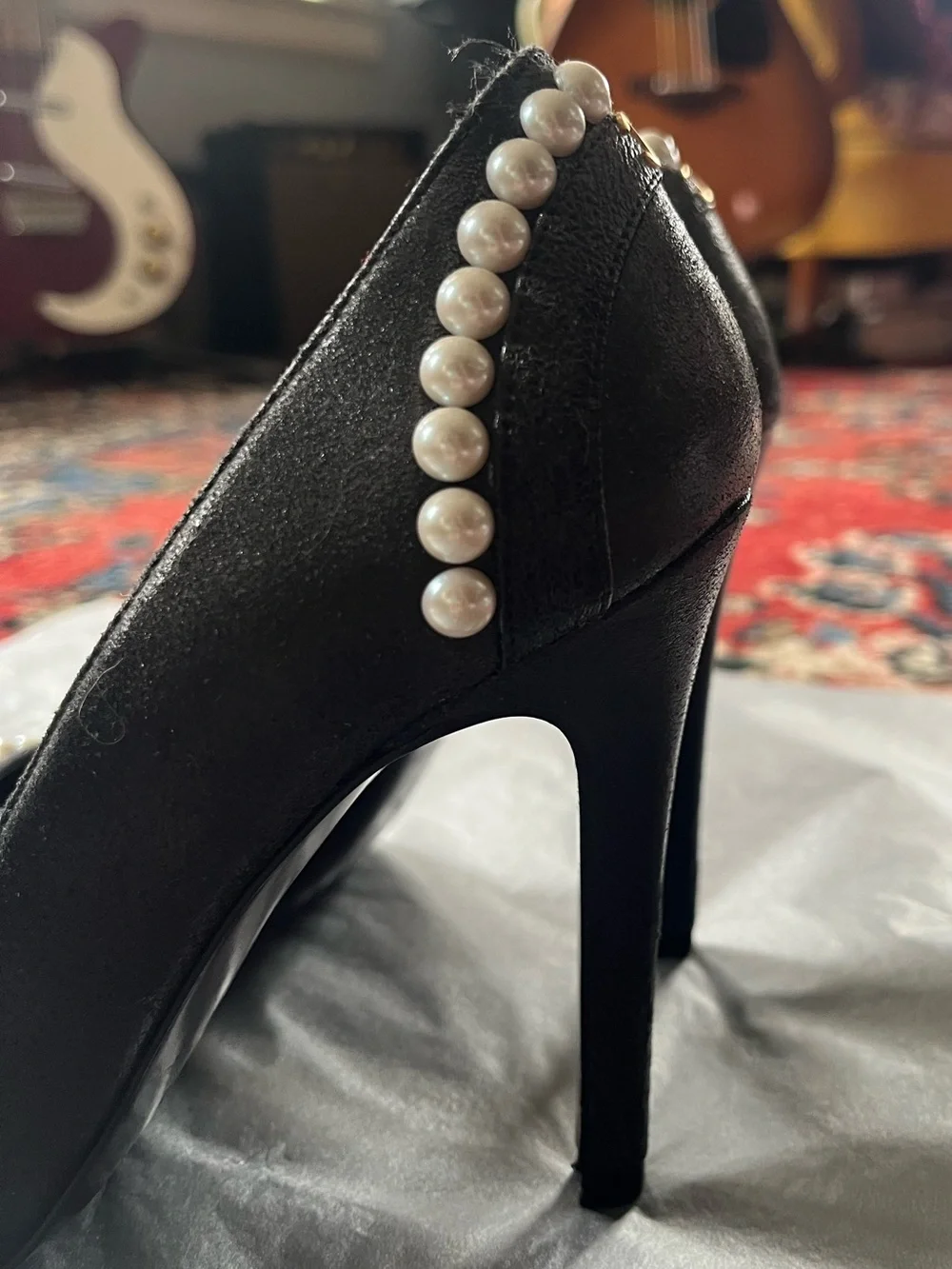 Chanel Pearl High Heel Pumps